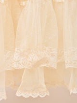 Made In USA 70's "GUNNE SAX" オフショルダー レース ロングドレス