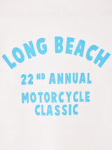 【2色展開】 プリント ロングスリーブTシャツ「LONG BEACH」