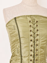 【2色展開】 ミリタリーデザイン コルセット ビスチェ