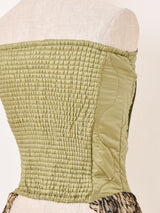 【2色展開】 ミリタリーデザイン コルセット ビスチェ