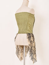 【2色展開】 ミリタリーデザイン コルセット ビスチェ