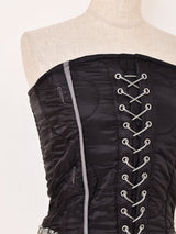 【2色展開】 ミリタリーデザイン コルセット ビスチェ