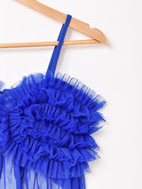 【4色展開】Meridian チュール フリル ビスチェ