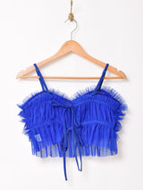 【4色展開】Meridian チュール フリル ビスチェ