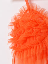 【4色展開】Meridian チュール フリル ビスチェ