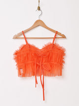 【4色展開】Meridian チュール フリル ビスチェ