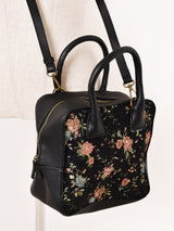 【3色展開】総柄 ゴブラン織り 2Way ハンドバッグ