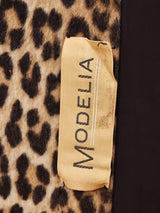50's〜60's MODELIA Politely レオパード柄 フェイクファーコート