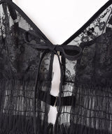 【6色展開】Meridian チュール フロントオープン キャミソールワンピース