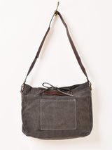 【2色展開】ワックスドコットン ショルダーバッグ