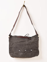 【2色展開】ワックスドコットン ショルダーバッグ