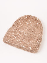【2色展開】スパンコール ニットキャップ