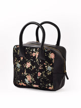 【3色展開】総柄 ゴブラン織り 2Way ハンドバッグ