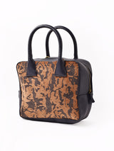 【3色展開】総柄 ゴブラン織り 2Way ハンドバッグ