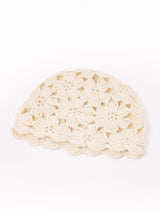 フラワークロシェ ニットキャップ