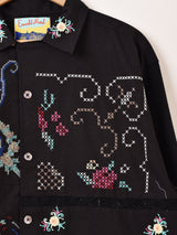 【2色展開】Emerald Motel カラフル刺繍 シャツジャケット