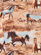 【2色展開】Meridian アニマル ゴブラン織り ショートジャケット 馬柄