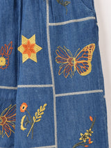 Emerald Motel パッチワーク刺繍 イージー デニムパンツ