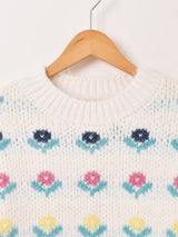 Elcamino 花柄 セーター