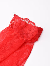 【6色展開】フリル レースグローブ