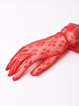 【6色展開】フリル レースグローブ