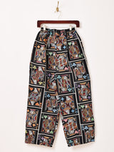 【2色展開】Meridian トランプ柄 ゴブラン織り コクーンパンツ