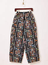 【2色展開】Meridian トランプ柄 ゴブラン織り コクーンパンツ