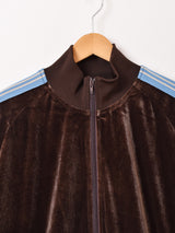 【3色展開】Meridian ライン入り ベロア ジョグトップ