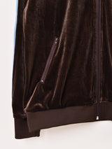 【3色展開】Meridian ライン入り ベロア ジョグトップ