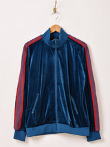 【3色展開】Meridian ライン入り ベロア ジョグトップ