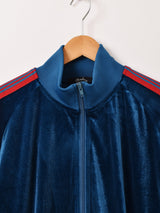 【3色展開】Meridian ライン入り ベロア ジョグトップ