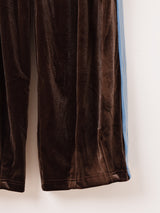 【3色展開】Meridian ライン入り ベロア トラックパンツ