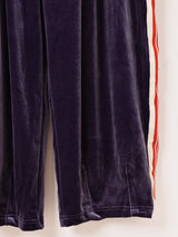 【3色展開】Meridian ライン入り ベロア トラックパンツ