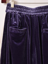 【3色展開】Meridian ライン入り ベロア トラックパンツ