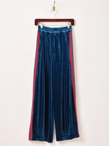 【3色展開】Meridian ライン入り ベロア トラックパンツ