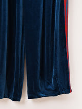 【3色展開】Meridian ライン入り ベロア トラックパンツ