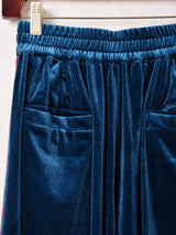 【3色展開】Meridian ライン入り ベロア トラックパンツ