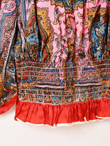 ペイズリー柄 チュニックブラウス