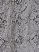 【2色展開】Meridian ストライプ柄 フラワー刺繍 長袖シャツ