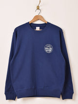 【3色展開】 プリント スウェットシャツ「HIT THE PANIC BUTTON」