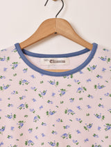 Elcamino 花柄 ワッフルTシャツ