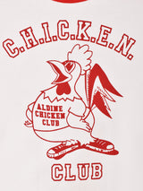 【4色展開】Elcamino クロップド プリント リンガーTシャツ