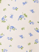 【3色展開】Elcamino 花柄 ワッフルTシャツ