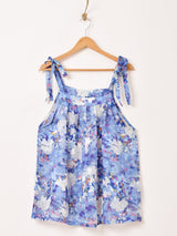 【2色展開】Meridian 花柄 シアー キャミソール