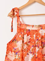 【2色展開】Meridian 花柄 シアー キャミソール