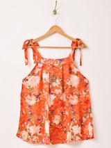 【2色展開】Meridian 花柄 シアー キャミソール