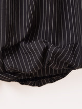 【2色展開】Meridian ピンストライプ柄 バルーンパンツ