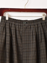 【2色展開】Meridian チェック柄 バルーンパンツ