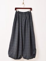 【2色展開】Meridian チェック柄 バルーンパンツ