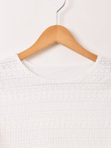 【2色展開】Meridian ベロアレース 長袖カットソー